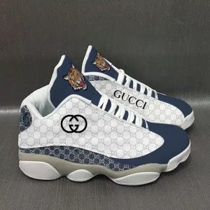 Gucci Jordans 13 Blue Tiger