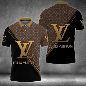 Black Brown Louis Vuitton Polo Shirts Mens