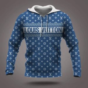 Louis Vuitton Hoodie Blue