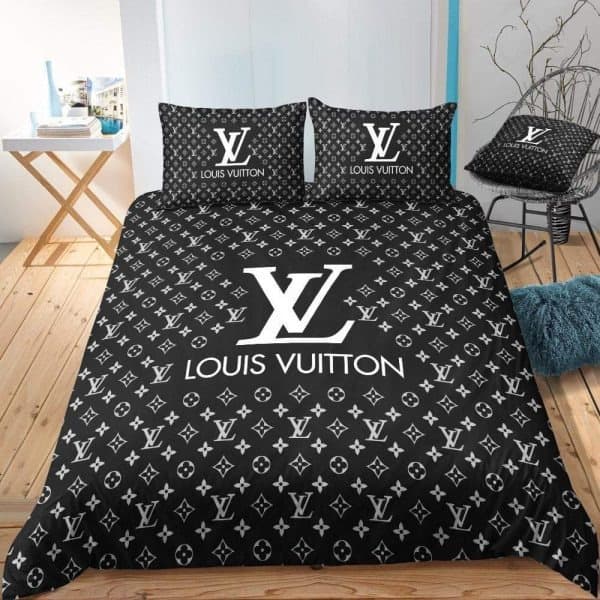 Louis Vuitton Bed Set Black Monogram