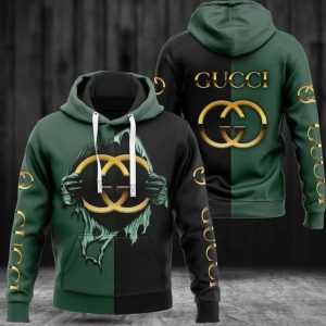 gucci hoodie Black Green GG