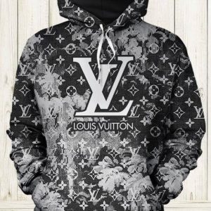 Louis Vuitton Hoodie Grey Monogram