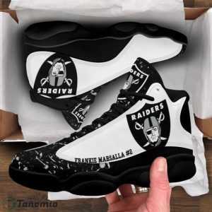 Las vegas raiders sneakers jordan 13 custom name